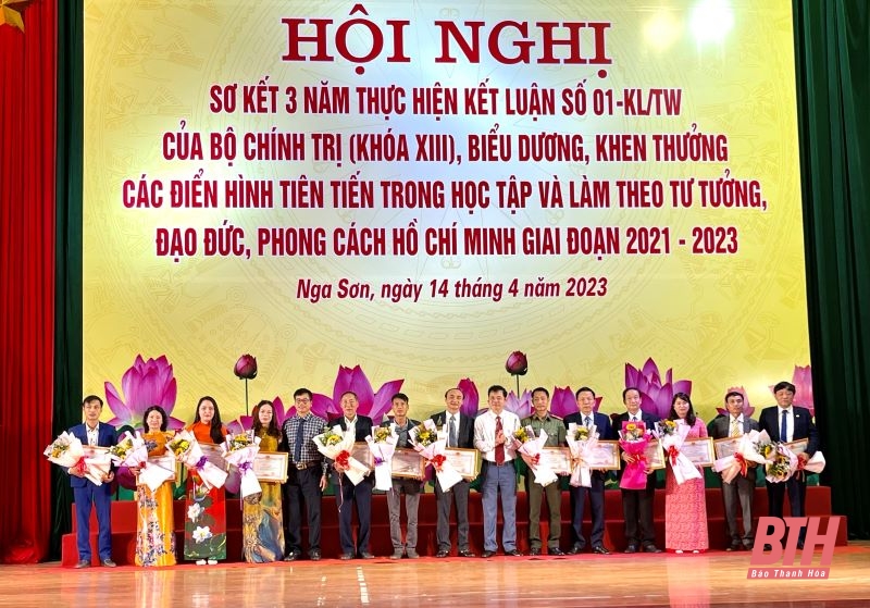 Huyện Nga Sơn sơ kết 3 năm thực hiện Kết luận số 01-KL/TW của Bộ Chính trị (khóa XIII) 