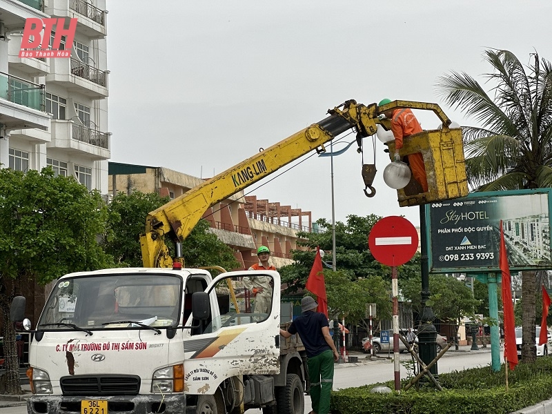 Đảm bảo an toàn nguồn điện cho Lễ kỷ niệm 60 năm thành lập đô thị Sầm Sơn, khai mạc lễ hội du lịch biển năm 2023