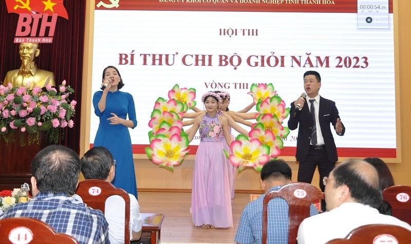 Sôi nổi hội thi Bí thư chi bộ giỏi cụm thi số 2