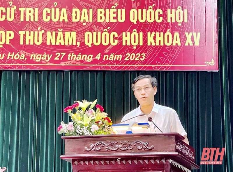 Đoàn ĐBQH tỉnh Thanh Hoá tiếp xúc cử tri huyện Thiệu Hóa