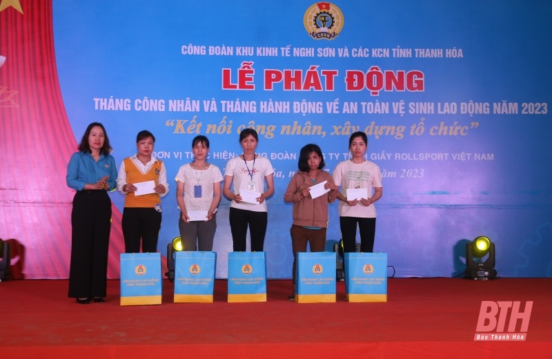 Công đoàn Khu Kinh tế Nghi Sơn và các khu công nghiệp phát động hưởng ứng “Tháng Công nhân” năm 2023