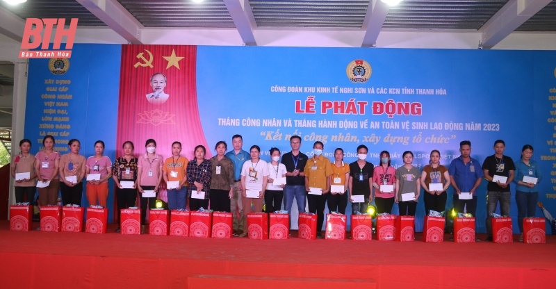 Công đoàn Khu Kinh tế Nghi Sơn và các khu công nghiệp phát động hưởng ứng “Tháng Công nhân” năm 2023