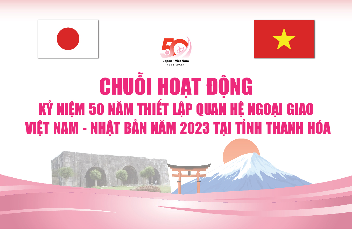 [Infographics] - Các hoạt động kỷ niệm 50 năm thiết lập quan hệ ngoại giao Việt Nam - Nhật Bản năm 2023 tại tỉnh Thanh Hóa