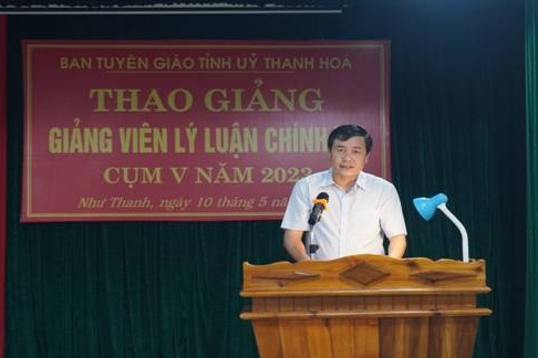 Thao giảng giảng viên lý luận chính trị cụm V năm 2023