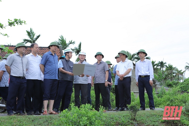 Bí thư Tỉnh ủy Đỗ Trọng Hưng kiểm tra tiến độ thi công một số dự án, công trình phục vụ công tác phòng, chống lụt bão