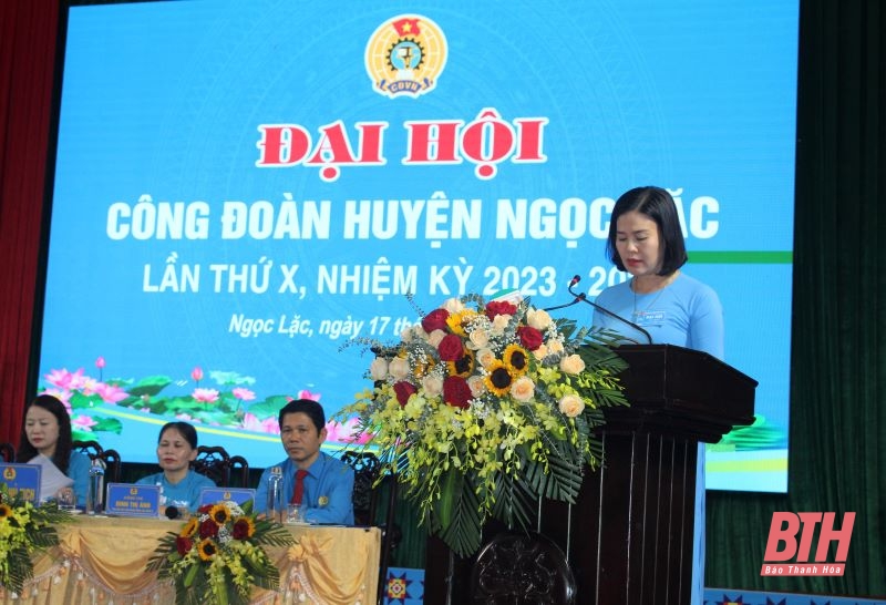 Đại hội Công đoàn huyện Ngọc Lặc lần thứ X, nhiệm kỳ 2023-2028