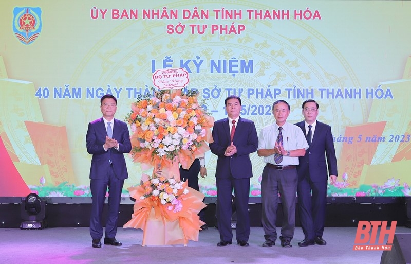 Sở Tư pháp tỉnh Thanh Hóa kỷ niệm 40 năm ngày thành lập