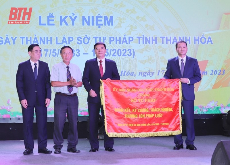 Sở Tư pháp tỉnh Thanh Hóa kỷ niệm 40 năm ngày thành lập