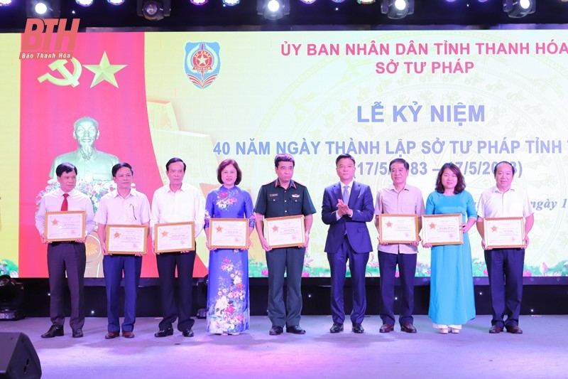 Sở Tư pháp tỉnh Thanh Hóa kỷ niệm 40 năm ngày thành lập