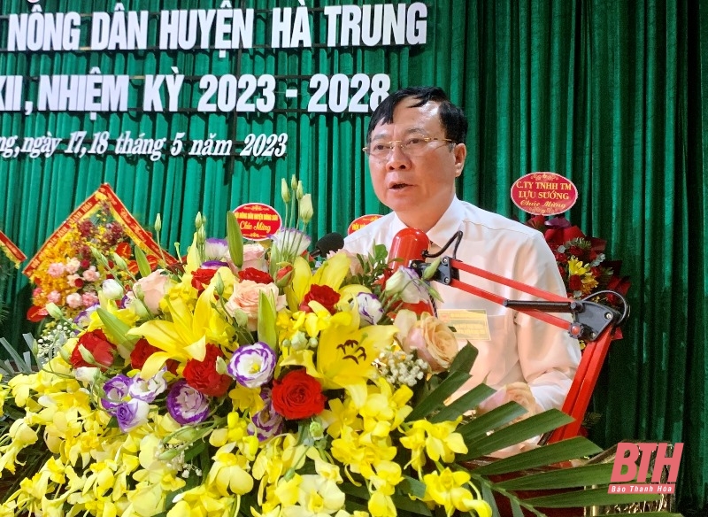 Đại hội đại biểu Hội Nông dân huyện Hà Trung nhiệm kỳ 2023-2028