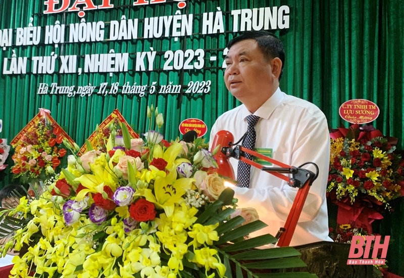 Đại hội đại biểu Hội Nông dân huyện Hà Trung nhiệm kỳ 2023-2028