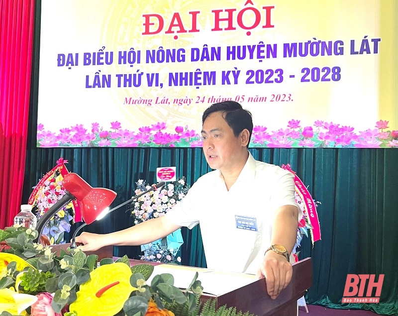 Đại hội đại biểu Hội Nông dân huyện Mường Lát nhiệm kỳ 2023-2028