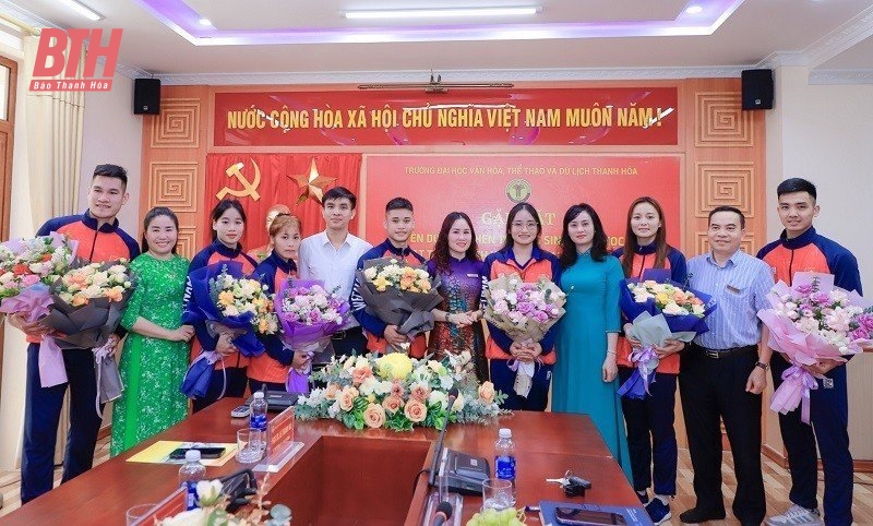 Trường Đại học Văn hóa, Thể thao và Du lịch Thanh Hóa tuyên dương sinh viên đạt thành tích xuất sắc tại SEA Games 32