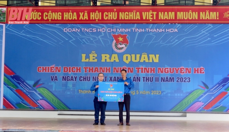 Lễ ra quân Chiến dịch Thanh niên Tình nguyện hè và Ngày Chủ nhật xanh năm 2023