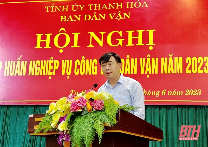 Tập huấn nghiệp vụ công tác dân vận năm 2023