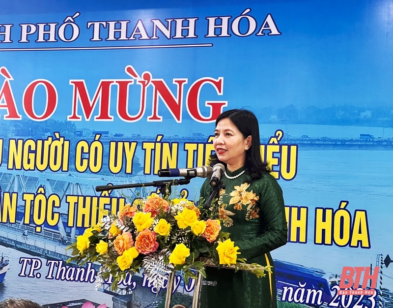 Thành ủy TP Thanh Hóa gặp mặt Đoàn đại biểu người có uy tín tiêu biểu trong đồng bào DTTS tỉnh Thanh Hóa