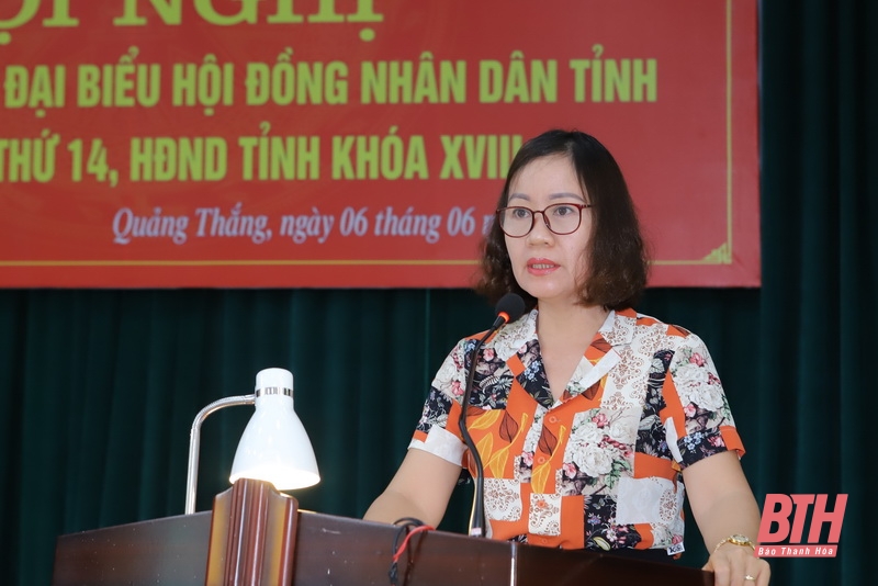 Bí thư Tỉnh ủy, Chủ tịch HĐND tỉnh Đỗ Trọng Hưng cùng các đại biểu HĐND tỉnh tiếp xúc cử tri TP Thanh Hóa