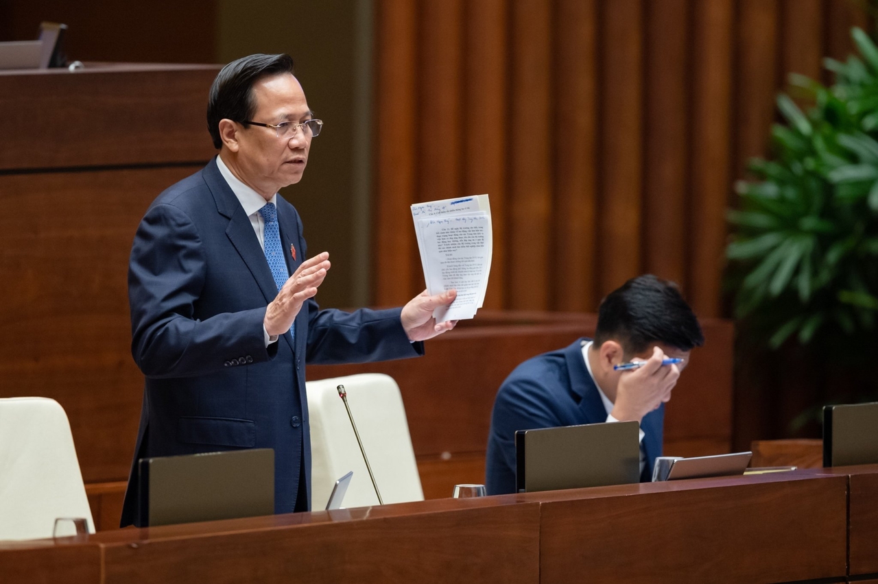 [Cập nhật]: Quốc hội chất vấn nhóm vấn đề thuộc lĩnh vực Lao động, Thương binh và Xã hội