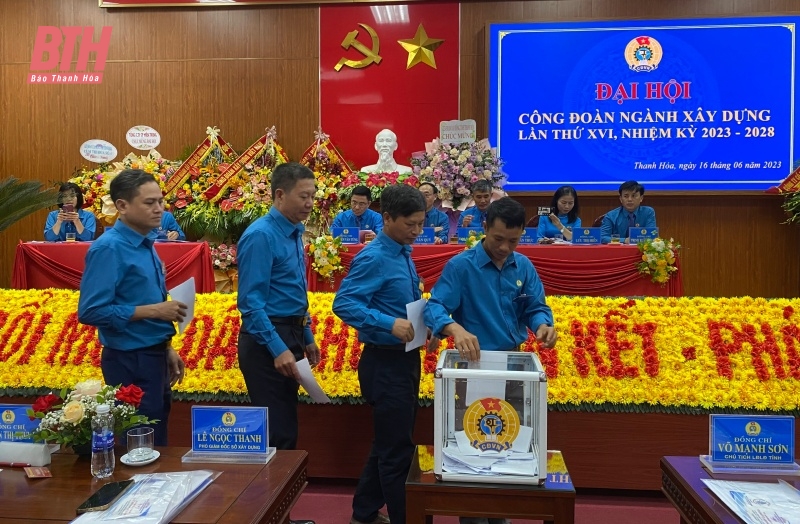 Đại hội Công đoàn ngành xây dựng Thanh Hóa lần thứ XVI, nhiệm kỳ 2023-2028