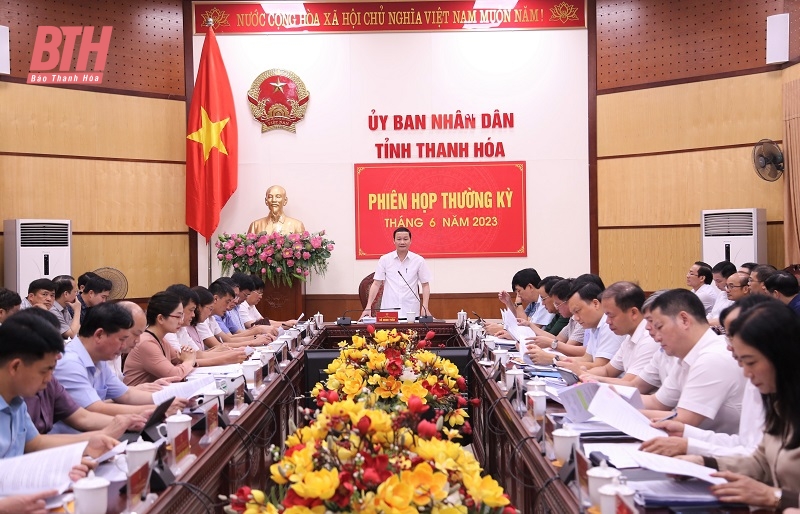 UBND tỉnh họp phiên thường kỳ tháng 6-2023: Đánh giá tình hình phát triển kinh tế - xã hội 6 tháng đầu năm 2023 và một số nội dung quan trọng khác