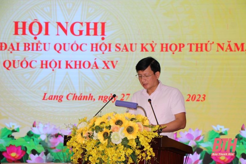 ĐBQH tiếp xúc cử tri huyện Lang Chánh, Bá Thước