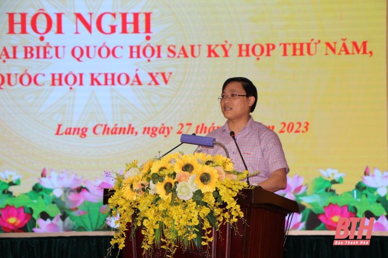 ĐBQH tiếp xúc cử tri huyện Lang Chánh, Bá Thước