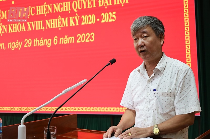 Triệu Sơn: Tốc độ tăng giá trị sản xuất bình quân hàng năm giai đoạn 2021-2023 xếp thứ 8 toàn tỉnh