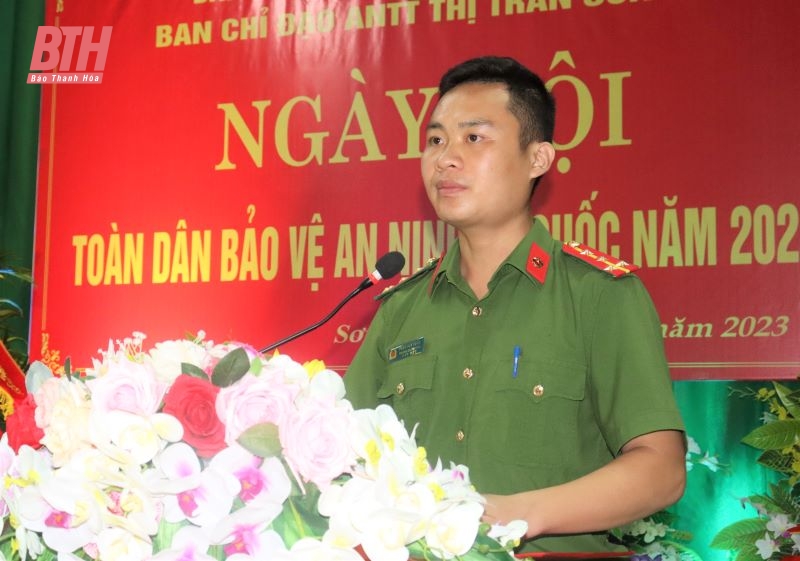 Phó Chủ tịch Thường trực UBND tỉnh Nguyễn Văn Thi dự “Ngày hội toàn dân bảo vệ an ninh Tổ quốc năm 2023” tại thị trấn Sơn Lư