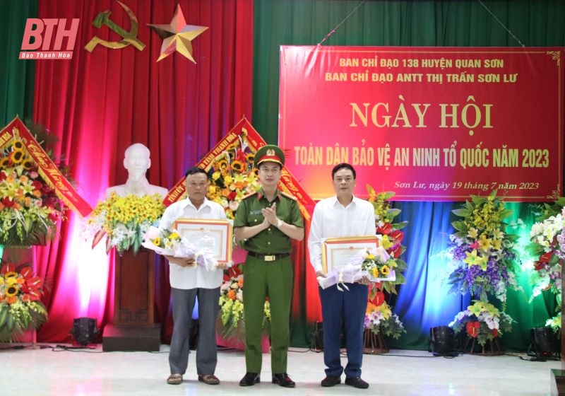 Phó Chủ tịch Thường trực UBND tỉnh Nguyễn Văn Thi dự “Ngày hội toàn dân bảo vệ an ninh Tổ quốc năm 2023” tại thị trấn Sơn Lư