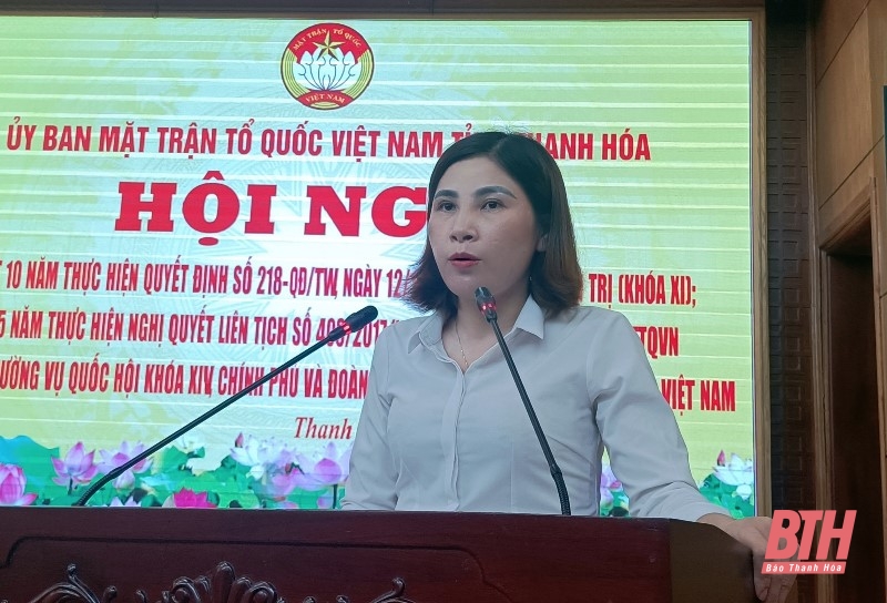 Tổng kết 10 năm thực hiện Quyết định số 218-QĐ/TW và sơ kết 5 năm thực hiện Nghị quyết liên tịch số 403/2017