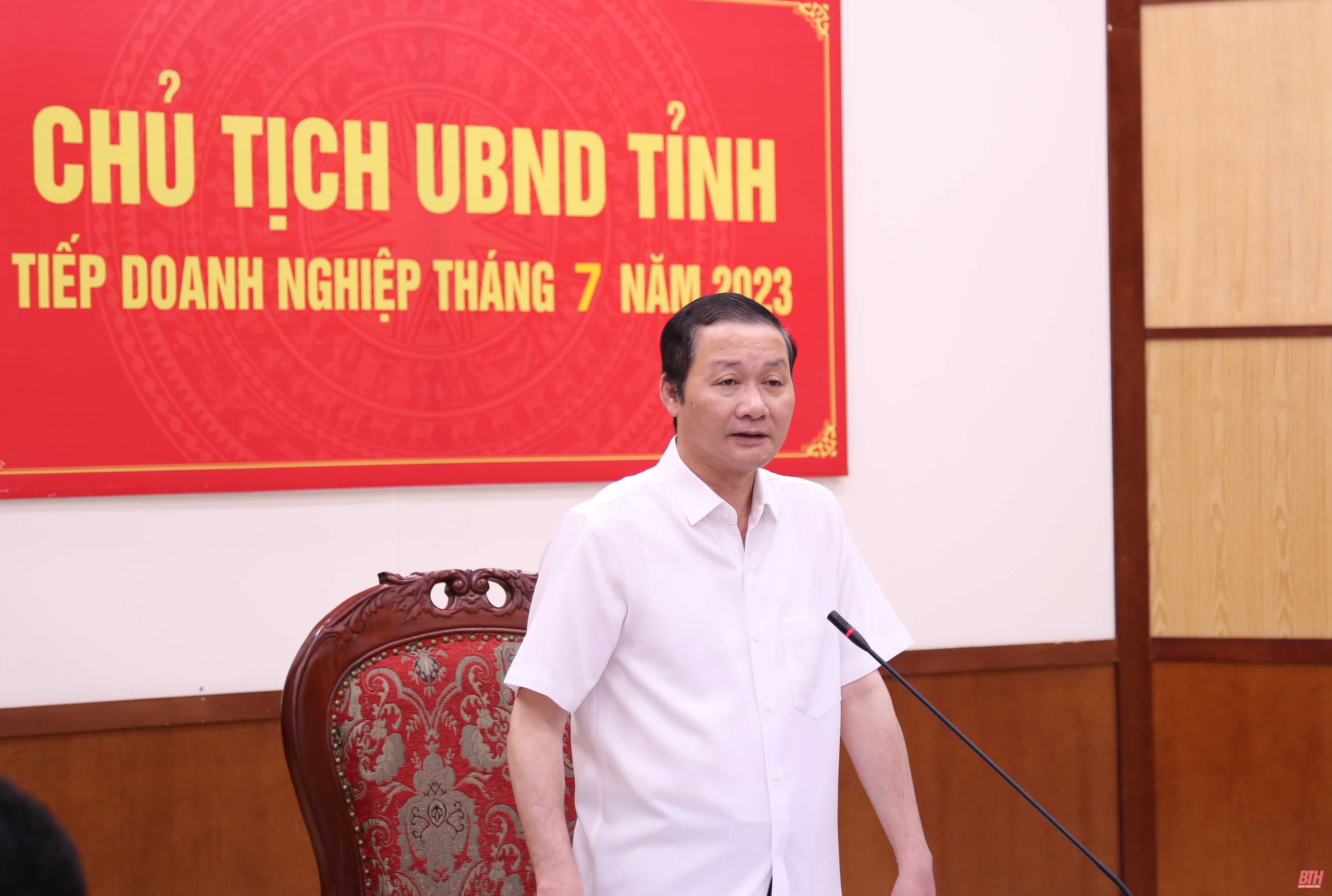 Chủ tịch UBND tỉnh tiếp doanh nghiệp định kỳ tháng 7-2023