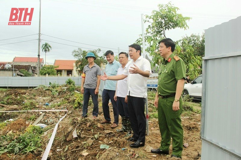 Cưỡng chế thu hồi đất thực hiện dự án Hạ tầng kỹ thuật khu dân cư số 3, thị trấn Quán Lào