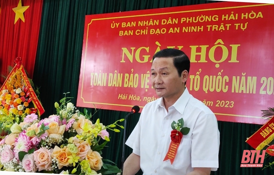 Chủ tịch UBND tỉnh Đỗ Minh Tuấn dự “Ngày hội toàn dân bảo vệ an ninh Tổ quốc” năm 2023 tại phường Hải Hòa