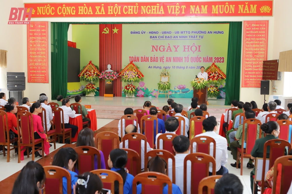 Bí thư Tỉnh ủy Đỗ Trọng Hưng chung vui Ngày hội “Toàn dân bảo vệ an ninh Tổ quốc” với cán bộ, nhân dân phường An Hưng