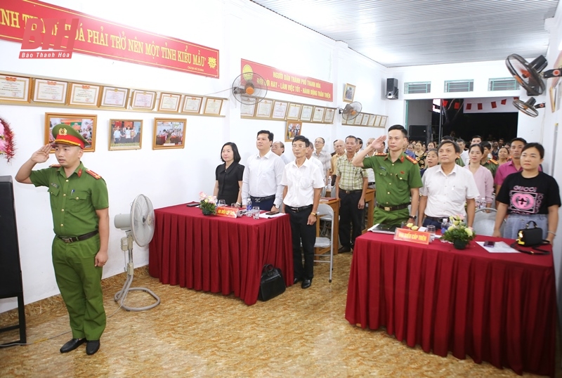 “Ngày hội Toàn dân bảo vệ an ninh Tổ quốc” tại tổ dân phố 8, phường Lam Sơn