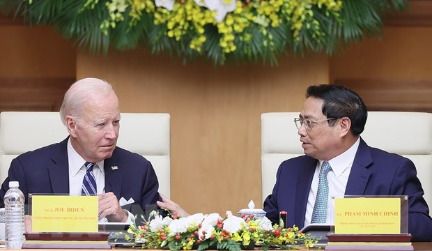 Thủ tướng và Tổng thống Joe Biden dự Hội nghị cấp cao Việt Nam-Hoa Kỳ