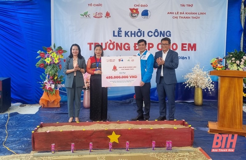 Thiết thực chương trình tình nguyện mùa đông năm 2023, khởi công xây dựng “Trường đẹp cho em”