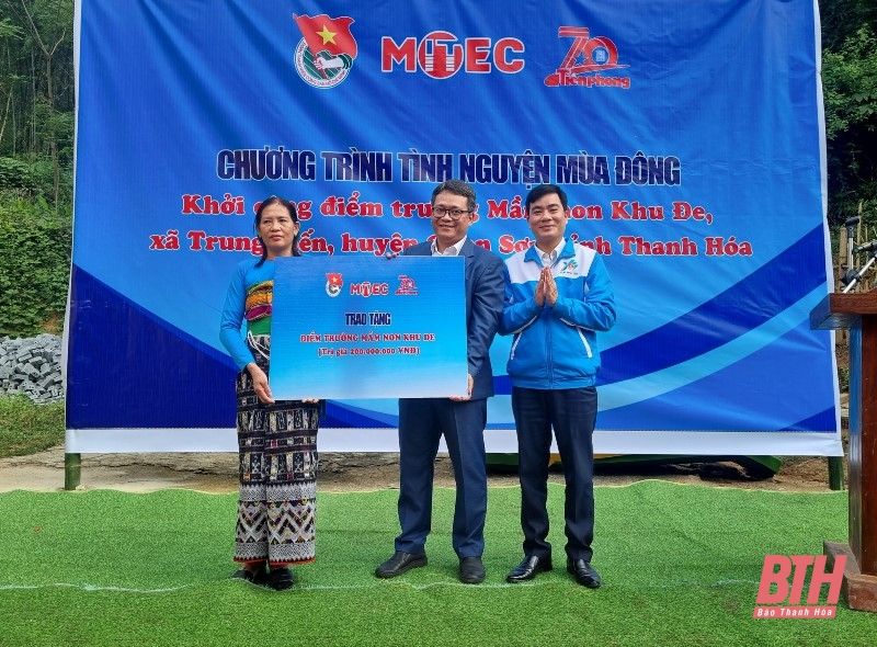 Thiết thực chương trình tình nguyện mùa đông năm 2023, khởi công xây dựng “Trường đẹp cho em”