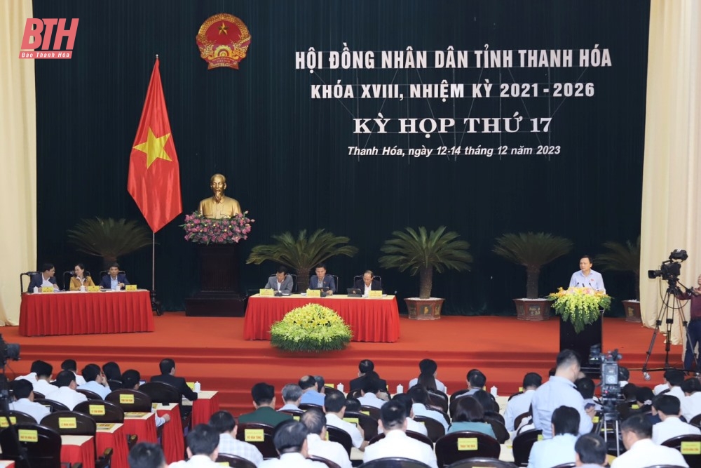 Kỳ họp thứ 17, HĐND tỉnh Thanh Hóa khóa XVIII: Các đại biểu thảo luận tại hội trường nhiều nội dung quan trọng